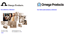 Tablet Screenshot of omegaproducts.com